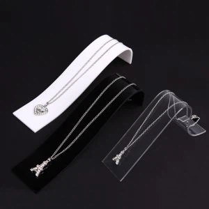 Elegantné T-Bar akrylové náhrdelníky Šperky Display Stands