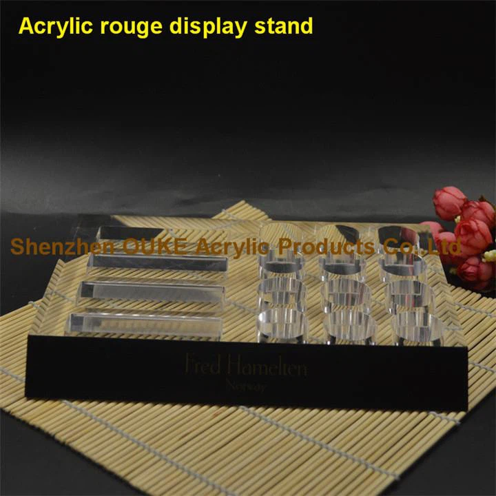 Wholesale Acrylic Rouge Display Stands Clear Acrylic Lipstick Holder