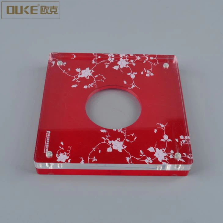 Manufacture red aquare Acrylic Coin Display Box